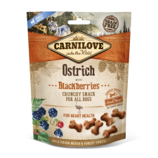 Carnilove Crunchy Snack Ostrich &amp; Blackberries (strucc-szeder) 200 g jutalomfalat kutyáknak