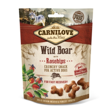 Carnilove Crunchy Snack Wild Boar &amp; Rosehips (vaddisznó-csipkebogyó) 200 g jutalomfalat kutyáknak