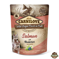 Carnilove Dog Puppy tasakos Paté Salmon with Blueberries - Lazac áfonyával 300g HU kutyaeledel