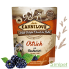  CARNILOVE DOG TASAKOS PATÉ OSTRICH WITH BLACKBERRIES - STRUCC SZEDERREL 300G