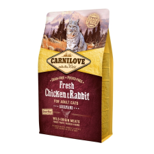 Carnilove Fresh Adult Cat Chicken & Rabbit Gourmand-  Csirke és Nyúl Hússal 2kg macskaeledel