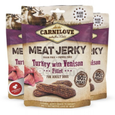  Carnilove Jerky Snack pulyka & szarvas filé 100 g jutalomfalat kutyáknak