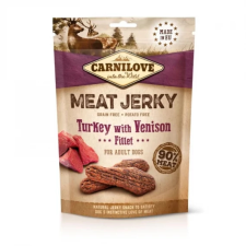 Carnilove Jerky Snack Turkey with Venison Fillet – pulyka szarvas filével 100g jutalomfalat kutyáknak