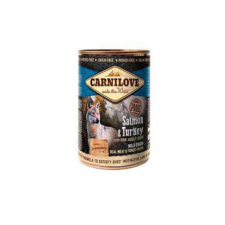 CarniLove Konzerv Adult Lazac-Pulyka – 400 g kutyaeledel