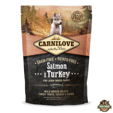 Carnilove Puppy Large Salmon &amp; Turkey- Lazac-Pulyka Hússal 1,5kg kutyaeledel
