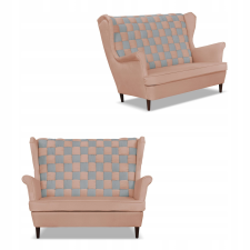  Carol Duo Skandináv Szárnyas Kanapé Family Furniture Rózsaszín És Szürke bútor