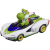 Carrera Carerra GO!!! Mario Kart P-Wing Yoshi versenyautó (1:43) - Fehér/Zöld (20064183)