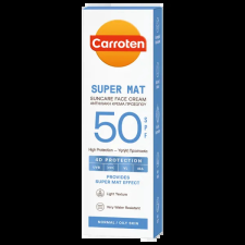 Carroten Super Mat SPF50 mattító fényvédő arckrém 50 ml naptej, napolaj