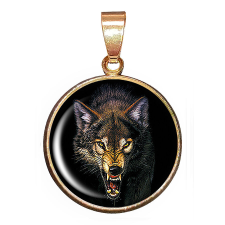  CARSTON Elegant Farkasmotívumos medál lánccal vagy kulcstartóval nyaklánc