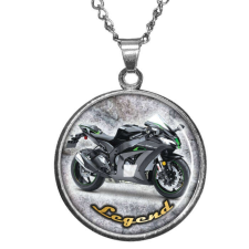 CARSTON Elegant Kawasaki medál lánccal vagy kulcstartóval, ezüst vagy arany színben nyaklánc
