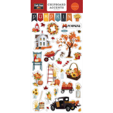 Carta Bella Chipboard 6"X12" - Chipboard Accents - Fall Fun (1 ív) dekorációs kellék