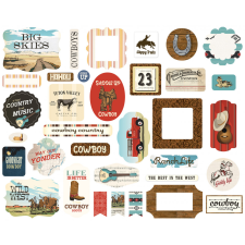 Carta Bella Cowboys Kivágatok Ephemera (1 csomag) matrica