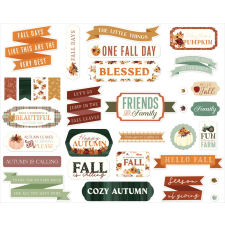 Carta Bella Harvest Kivágatok Titles & Phrases (1 csomag) matrica