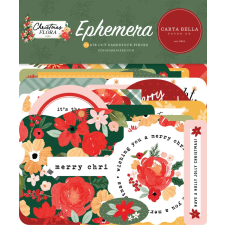 Carta Bella Kivágatok - Ephemera - Joyful Christmas Flora (1 csomag) matrica