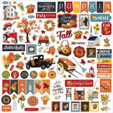 Carta Bella Matrica 12" (30 cm) - Cardstock Stickers - Fall Fun (1 ív) matrica