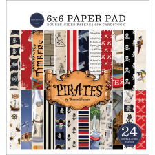 Carta Bella Papírkészlet 6" (15 cm) - Paper Pad - Pirates (24 lap) decoupage papír