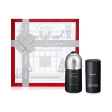 Cartier Pasha de Cartier Edition Noire Ajándékszett, Eau de Toilette 100ml + deostick 75ml, férfi kozmetikai ajándékcsomag