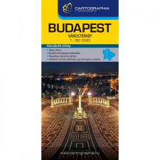 Cartographia Budapest térkép Cartographia 1:30e Budapest várostérkép 2022 térkép