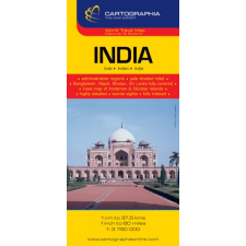 CARTOGRAPHIA KFT / BIZO. India világjárók térképe térkép