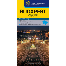 Cartographia Kft. Budapest extra várostérkép 1:30 000 (új kiadás, 2022) utazás