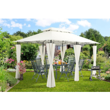 Casaria TOPAS kerti pavilon krémszinű 3x4m UV védelem 994677 kerti bútor