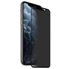  case-664225 Apple iPhone 11 Pro Max / XS Max teljes lefedettséget biztosító betekintésvédelemmel ellátott karcálló,ütésálló kijelzővédő üvegfólia, 9H tempered glass, törlőkendővel (Betekintésgátló) mobiltelefon kellék