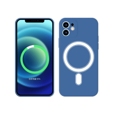 CASE AND PRO iPhone 12 Mini mágneses szilikon tok, Kék tok és táska