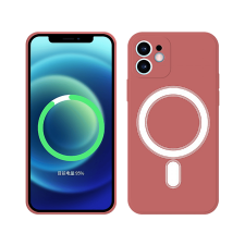 CASE AND PRO iPhone 15 Pro mágneses szilikon tok, piros (MAG-IPH15PR-R) tok és táska