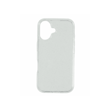 CASE AND PRO iPhone 16 csillámos szilikon hátlap, átlátszó (GLI-IPH16-TP) tok és táska