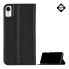 CASE-MATE iPhone XR 6.1 CASE-MATE BARELY THERE FOLIO tok álló, valódi bőr FLIP, asztali tartó, FEKETE