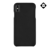 CASE-MATE iPhone XS Max 6.5 CASE-MATE BARELY THERE műanyag telefonvédő ultravékony, valódi bőr hátlap, FEKETE