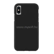 CASE-MATE TOUGH GRIP szilikon telefonvédő (ütésállóság, csúszásgátló keret) FEKETE (CM038222) tok és táska