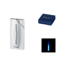 Caseti szivar öngyújtó ezüst és króm színben, 1-es Jet lánggal öngyújtó