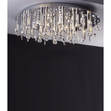 CASINO, MX2220/R-25, 25X10W G4 12V halogén, króm, kristály lámpa világítás