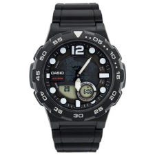  Casio AEQ-100W-1AV férfi karóra, WR100 vízálló, világidő, LED, doboz karóra