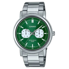 Casio Casio MTP-E335D-3E férfi karóra, acél szíj, zöld számlap, WR50 karóra