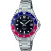  Casio Collection férfi kvarc analóg karóra, 38 mm, fekete számlap