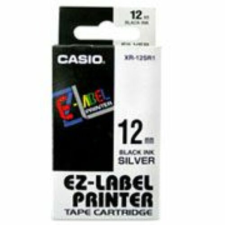 Casio Feliratozógép szalag, 12 mm x 8 m, CASIO, fehér-fekete nyomtató kellék