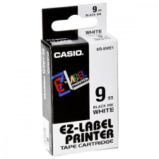 Casio Feliratozógép szalag, 9 mm x 8 m, CASIO, fehér-fekete pénztárgépszalag