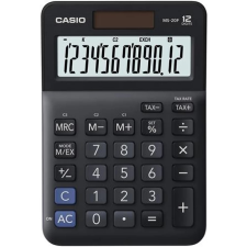 Casio MS-20 F Asztali számológép fekete számológép
