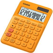 Casio MS 20 UC asztali számológép, 12 digit, nagy kijelző, narancssárga számológép