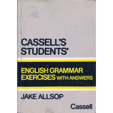 Cassell Publishers Ltd. Cassell's students' English Grammar Exercises with answers antikvárium - használt könyv