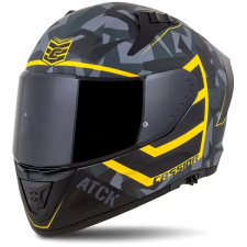 CASSIDA Aero ATCK 2025, szürke terepmintás/ fekete/ fluo sárga, 2XL bukósisak