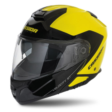CASSIDA Billenő sisak Cassida Velocity ST 2.1 fekete-fluo sárga bukósisak