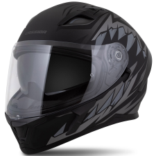 CASSIDA Orbit Strix zárt motoros bukósisak matt fekete-szürke bukósisak