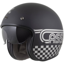 CASSIDA Oxygen 20 Rondo 2025 Sisak, matt fekete/ ezüstszín, S méret bukósisak