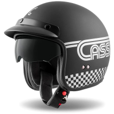 CASSIDA Oxygen Rondo, fekete matt/ezüst, XS méret bukósisak