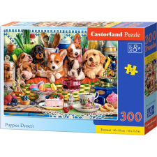 Castor land 300 Db-Os Puzzle - Délutáni Tea Kiskutyákkal (B-030590) (030590) puzzle, kirakós