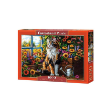 Castorland 1000 db-os puzzle - Cica virágok között (C-105342) puzzle, kirakós