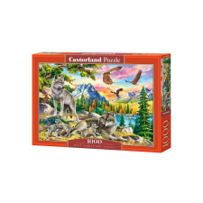 Castorland 1000 db-os puzzle - Wolf Family and Eagles (C-104970) puzzle, kirakós